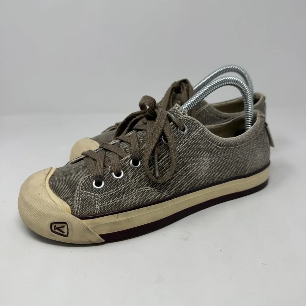 KEEN Vulcanized Footwear Gray Canvas Tweed Sneakers Women's Size 8.5